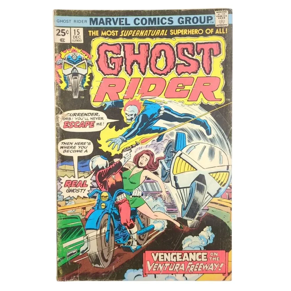 Ghost Rider #15 Marvel Comics Group Bronze Age 1975 Newsstand VG GD 1st Legion